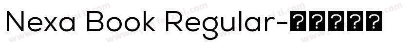 Nexa Book Regular字体转换